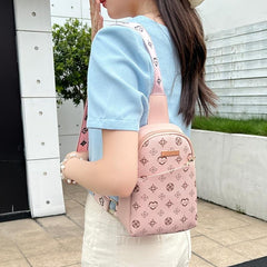 Vintage Retro Printed Fanny Bag Casual Waist Bag Single Shoulder Bag