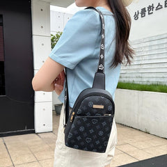 Vintage Retro Printed Fanny Bag Casual Waist Bag Single Shoulder Bag