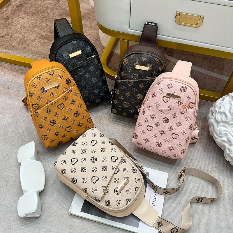 Vintage Retro Printed Fanny Bag Casual Waist Bag Single Shoulder Bag