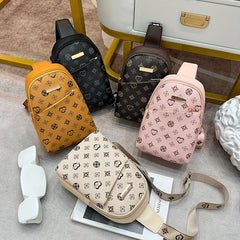 Vintage Retro Printed Fanny Bag Casual Waist Bag Single Shoulder Bag