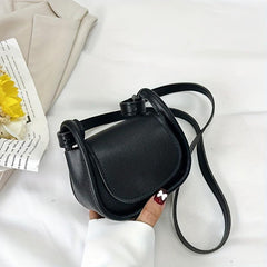 Casual PU Leather Shoulder Bag Solid Crossbody