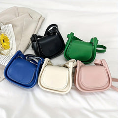 Casual PU Leather Shoulder Bag Solid Crossbody