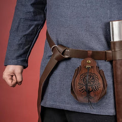 Viking Style Medieval Vintage Adjustable Waist Bag