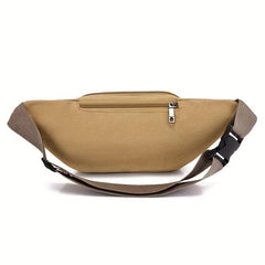 Canvas Waist Bag Crossbody Bag Outdoor Sports Travel Waist Bag