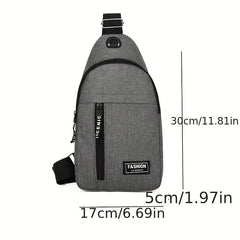 Men's Casual Large Capacity Chest Bag Multifunctional Crossbody Bag