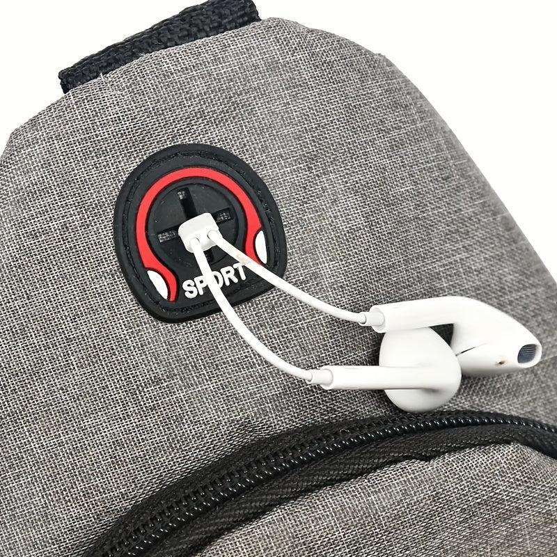 Men's Casual Large Capacity Chest Bag Multifunctional Crossbody Bag