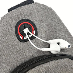 Men's Casual Large Capacity Chest Bag Multifunctional Crossbody Bag