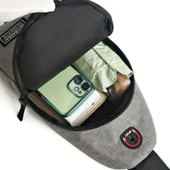 Men's Casual Large Capacity Chest Bag Multifunctional Crossbody Bag