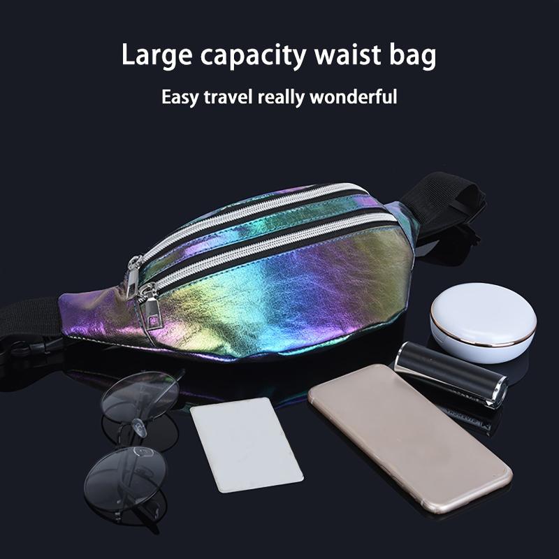 Colorful Laser Fanny Pack for Street Leisure