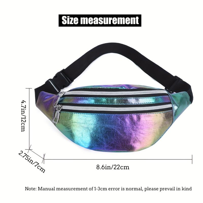 Colorful Laser Fanny Pack for Street Leisure