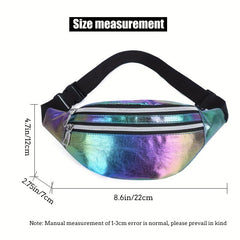 Colorful Laser Fanny Pack for Street Leisure