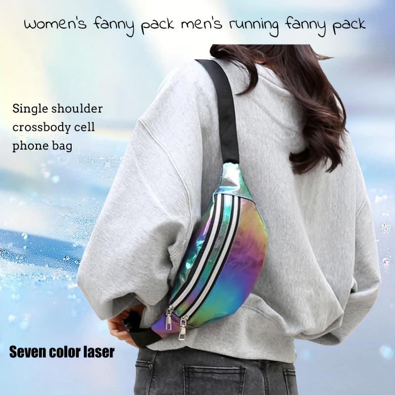 Colorful Laser Fanny Pack for Street Leisure