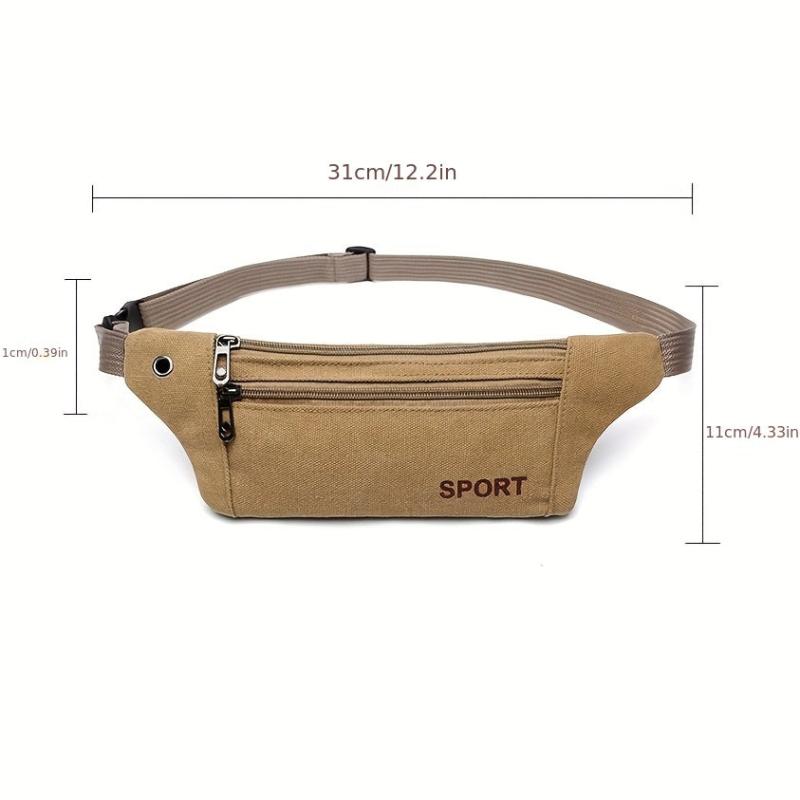 Canvas Waist Bag for Outdoor Mountaineering