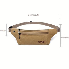 Canvas Waist Bag for Outdoor Mountaineering
