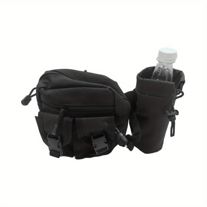 Tactical Waist Bag w/ Bottle Holder for Outdoor Travel Camping