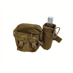 Tactical Waist Bag w/ Bottle Holder for Outdoor Travel Camping