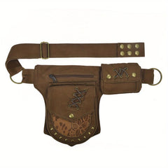Cotton Waist Bag Retro Rivet Storage Bag Multifunctional Messenger Bag