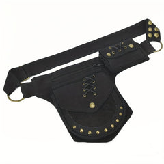 Cotton Waist Bag Retro Rivet Storage Bag Multifunctional Messenger Bag