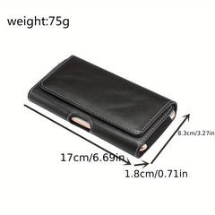 Classic Pattern Phone Belt Bag With Belt Mobile Phone Bag