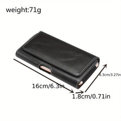 Classic Pattern Phone Belt Bag With Belt Mobile Phone Bag