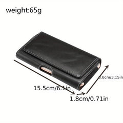 Classic Pattern Phone Belt Bag With Belt Mobile Phone Bag