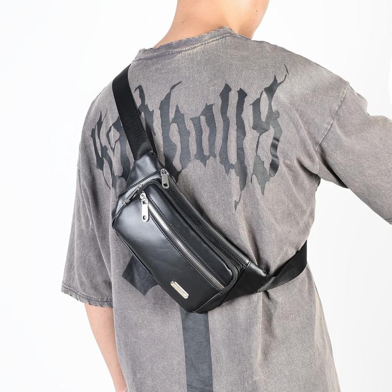 Outdoor Sports Running Casual Messenger Bag PU Leather Mobile Phone Bag