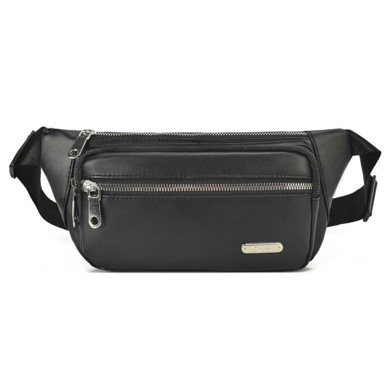 Outdoor Sports Running Casual Messenger Bag PU Leather Mobile Phone Bag