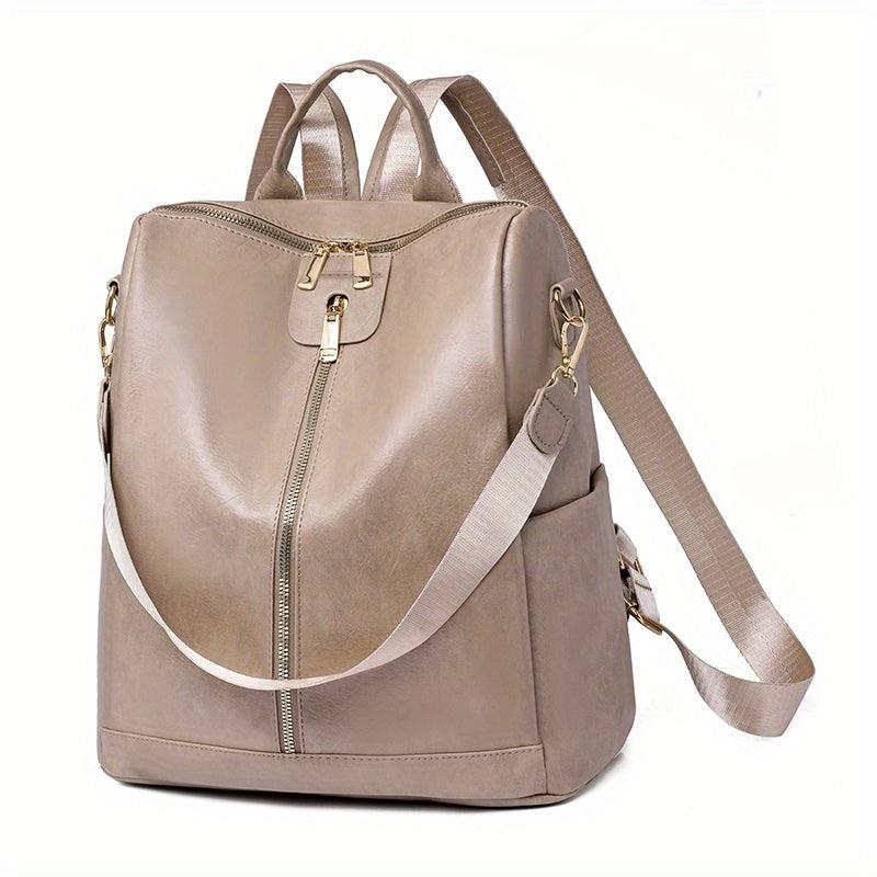 Waterproof PU Leather Backpack for Beach Travel & Vacation