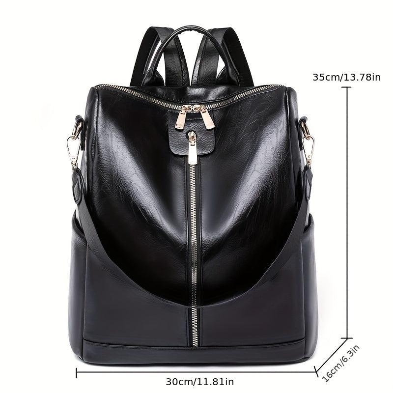 Waterproof PU Leather Backpack for Beach Travel & Vacation