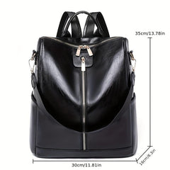 Waterproof PU Leather Backpack for Beach Travel & Vacation