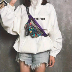 Hip hop Graffiti Waist Bag Crossbody Bag