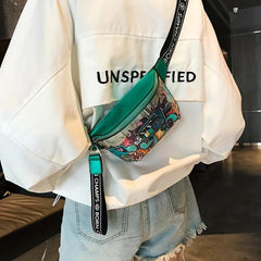 Hip hop Graffiti Waist Bag Crossbody Bag