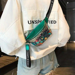 Hip hop Graffiti Waist Bag Crossbody Bag