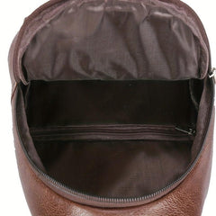 Men's Leather Chest Bag Single Shoulder Bag Outdoor Sling Bag