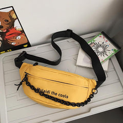 Men's Plaid Lightweight Chest Bag & Shoulder Messenger Bag
