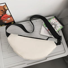 Men's Plaid Lightweight Chest Bag & Shoulder Messenger Bag