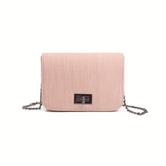 PU Leather Shoulder Bag Casual Chain Crossbody Bag