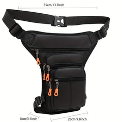 Men's Adjustable Waterproof Waist Bag for Outdoor Sports