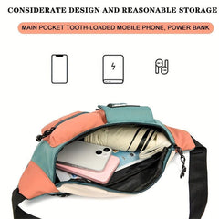 Men's Canvas Sports Chest Bag Casual Messenger