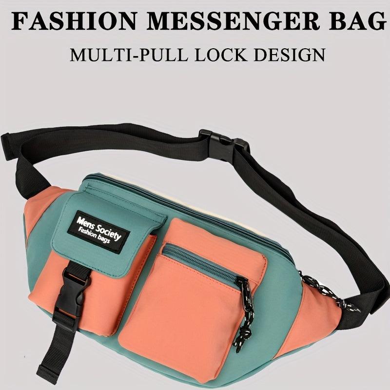 Men's Canvas Sports Chest Bag Casual Messenger