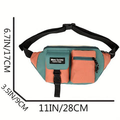 Men's Canvas Sports Chest Bag Casual Messenger