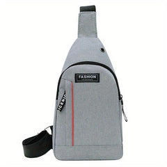 Men's Crossbody Bag With Earphone Hole for Outdoor Sports