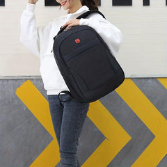 Large Capacity Preppy Backpack Oxford Durable Lightweight School Backpack