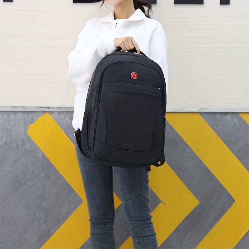 Large Capacity Preppy Backpack Oxford Durable Lightweight School Backpack