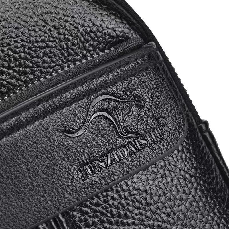 Large Capacity Soft Leather Men's Chest Bag Shoulder Bag For Travel