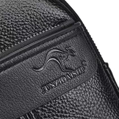Large Capacity Soft Leather Men's Chest Bag Shoulder Bag For Travel