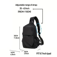 Lightweight Crossbody Backpack Shoulder Bag for Hiking Travel Cycling
