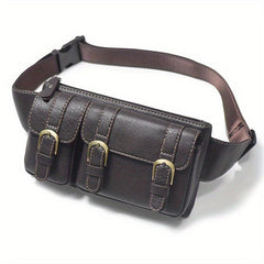 Vintage Leather Waist Bag Fanny Pack For Men Women