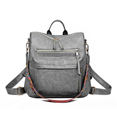 Women's Convertible Backpack Purse in PU Leather Daypack