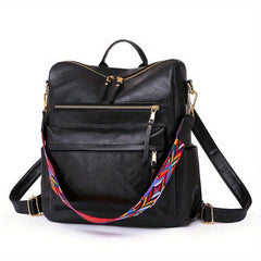 Women's Convertible Backpack Purse in PU Leather Daypack